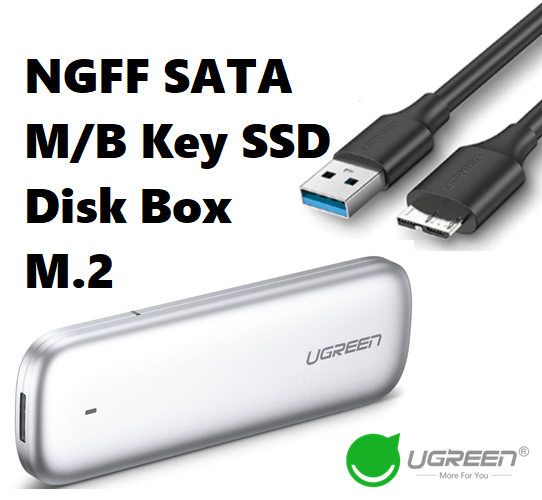 BOX SSD M.2 SATA Ugreen 5Gbps to USB 3.0